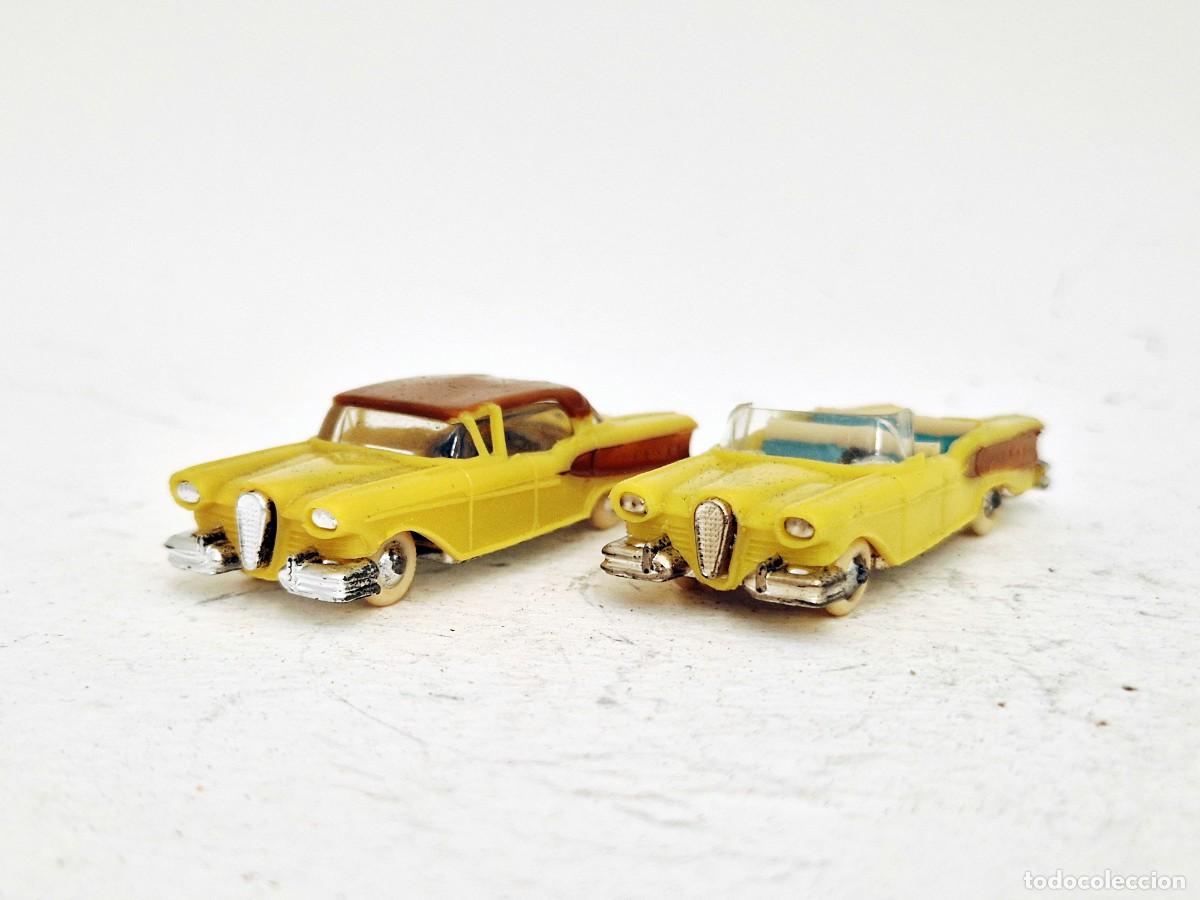 Model Cars: LOTE DOS COCHES FORD EDSEL SEDAN Y CONVERTIBLE SERIE USA MINI CARS ANGUPLAS