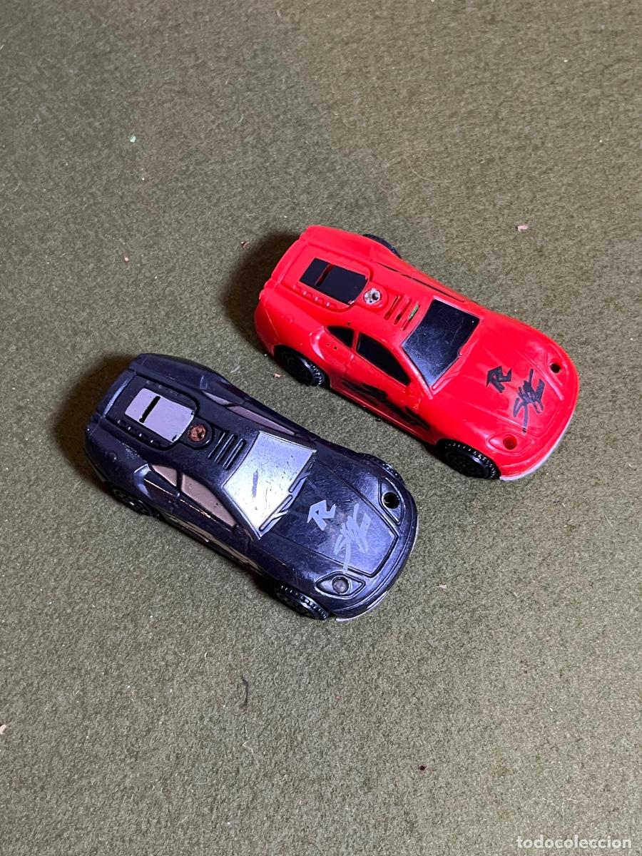 Model Cars: Lote de 2 coches met&aacute;licos estilo Tuning Street Racing &ndash; Die-Cast &ndash; Deportivo rojo y negro &ndash; A&ntilde;os 20