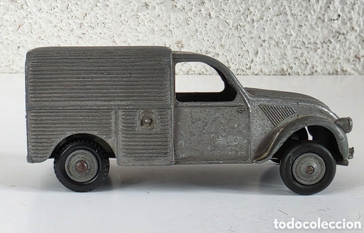 Coches a escala: Coche Citro&euml;n 2 CV Furgoneta - Miniature J R D Made in France - Juguete Vintage
