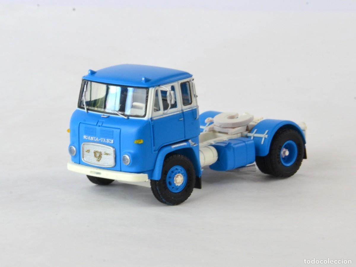 Coches a escala: VK Modelle Escala 1:87 H0 Cabeza Tractora Scania Vabis LB7653 Azul con Caja