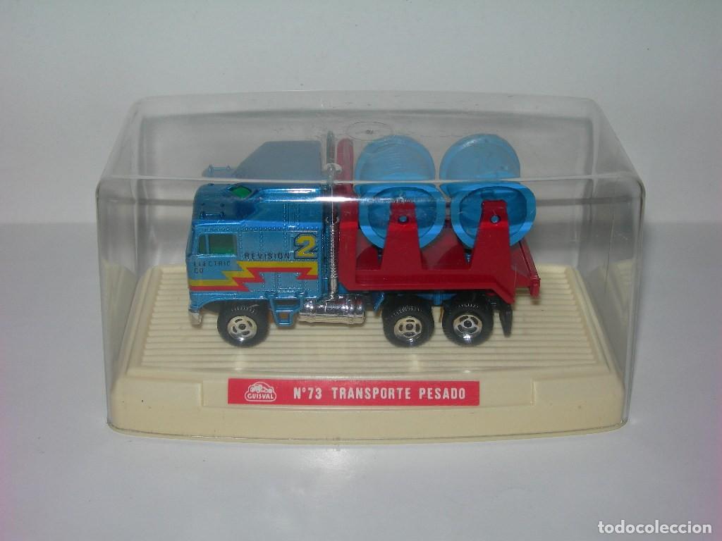 Coches a escala: COCHE / CAMI&Oacute;N N&ordm; 73 TRANSPORTE PESADO NUEVO EN SU CAJA FABRICADO POR GUISVAL - A&Ntilde;OS 80 -