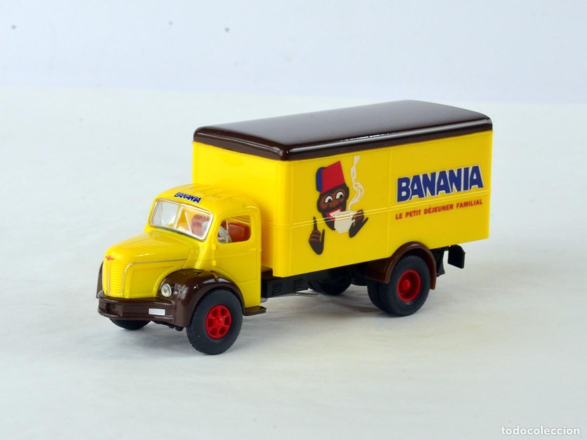 Coches a escala: Brekina Escala H0 1:87 Cami&oacute;n Berliet GLR8 Banania Impecable con Caja