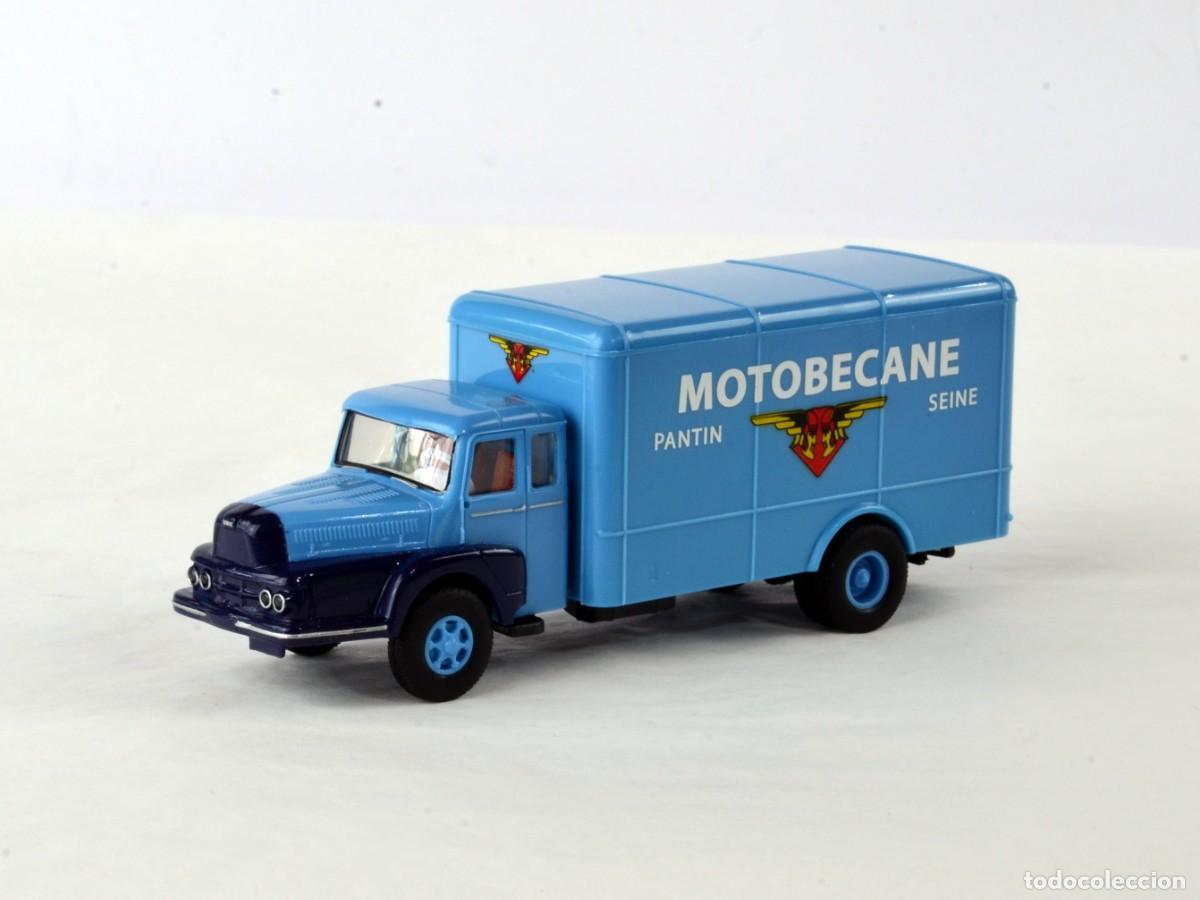 Coches a escala: Brekina Escala H0 1:87 Cami&oacute;n Unic ZU122 Izoard Motobecane Impecable con Caja