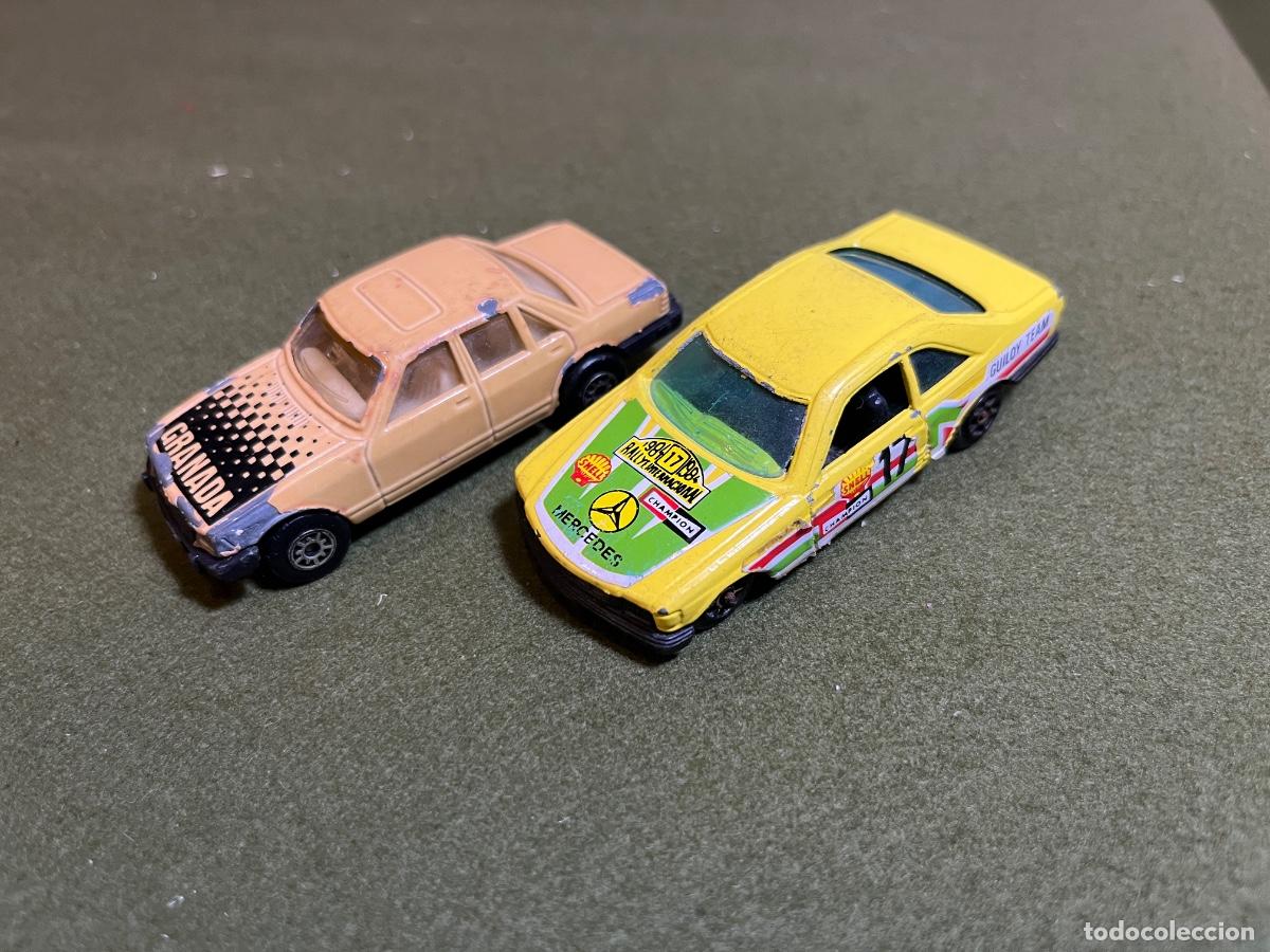 Model Cars: Lote coches miniatura Mercedes 500 SEC Guiloy Ref. 61120 Made in Spain y Ford Granada 2.8 GL MC Toy