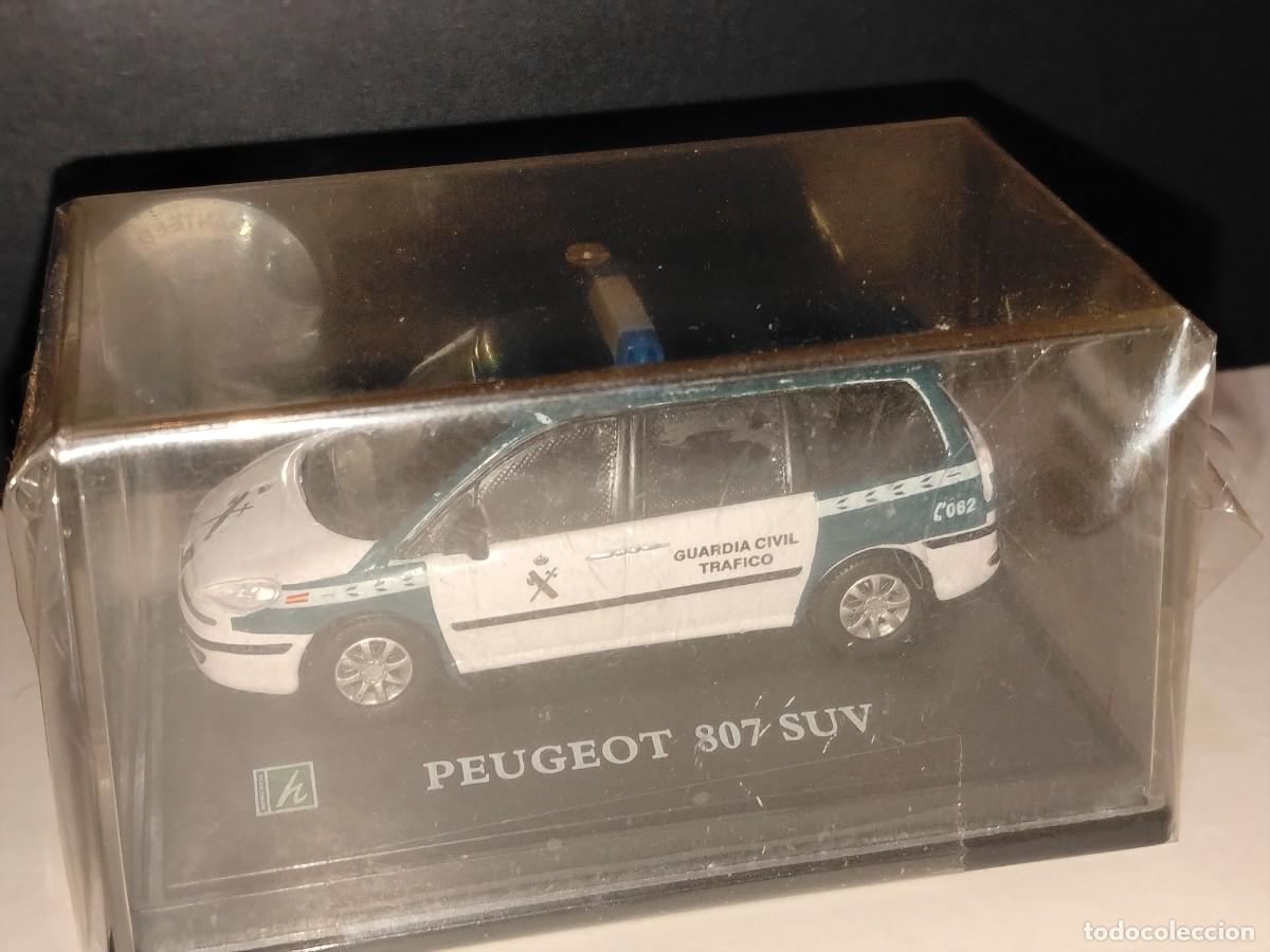 Coches a escala: COCHE MINIATURA PEUGEOT 807 SUV,TR&Aacute;FICO DE LA GUARDIA CIVIL 1:72 DIECAST