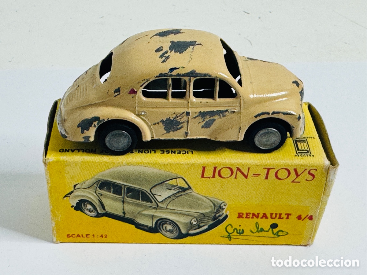 Coches a escala: Renault 4/4 Lion Toys en escala 1:42 Jefe Made in Spain