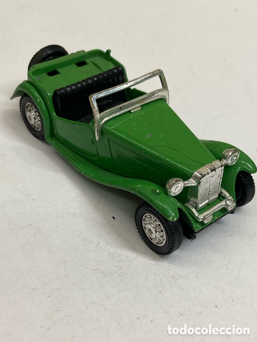 Coches a escala: Coche miniatura MG TC Midget de 1945, fabricado por marcas Guisval