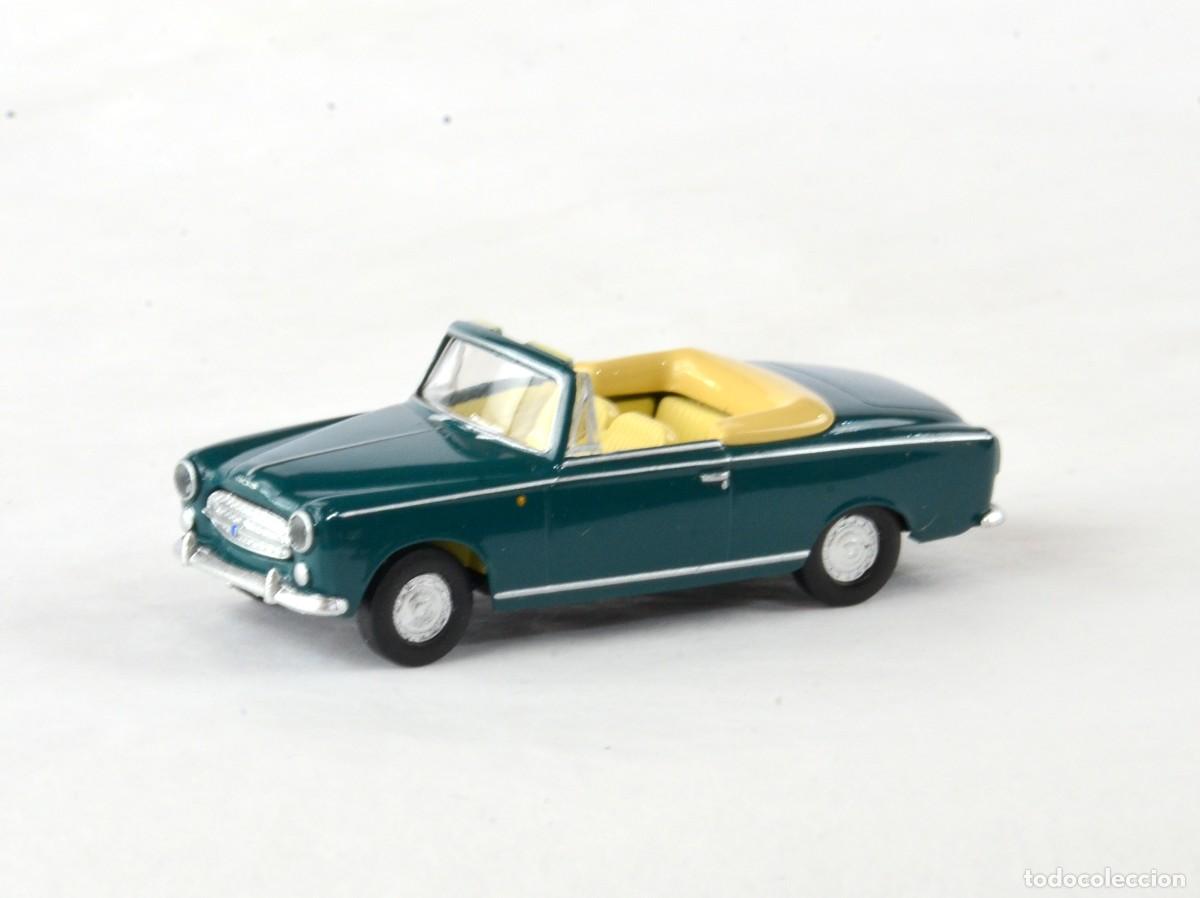 Coches a escala: Brekina Drummer Escala 1:87 H0 Peugeot 403 Cabrio Verde Impecable con Caja