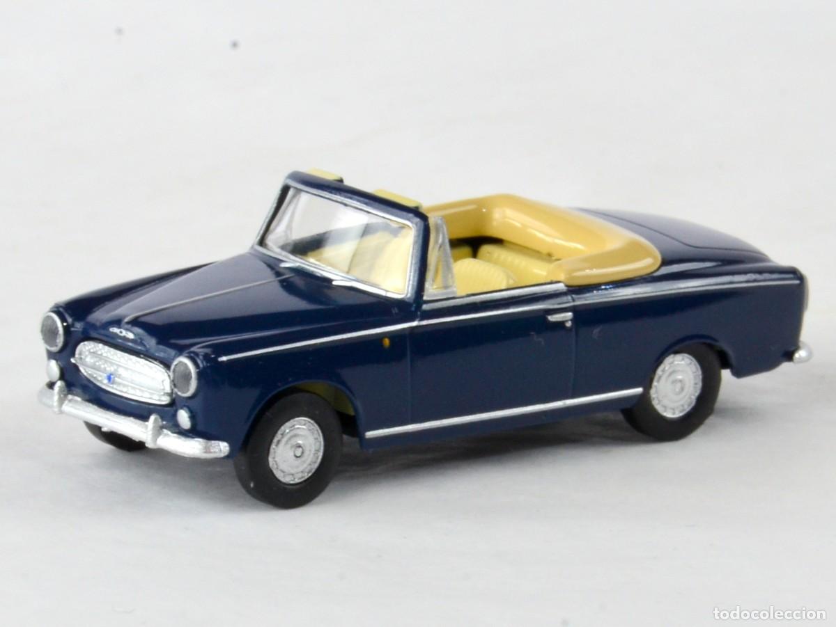 Coches a escala: Brekina Drummer Escala 1:87 H0 Peugeot 403 Cabrio Azul Impecable con Caja