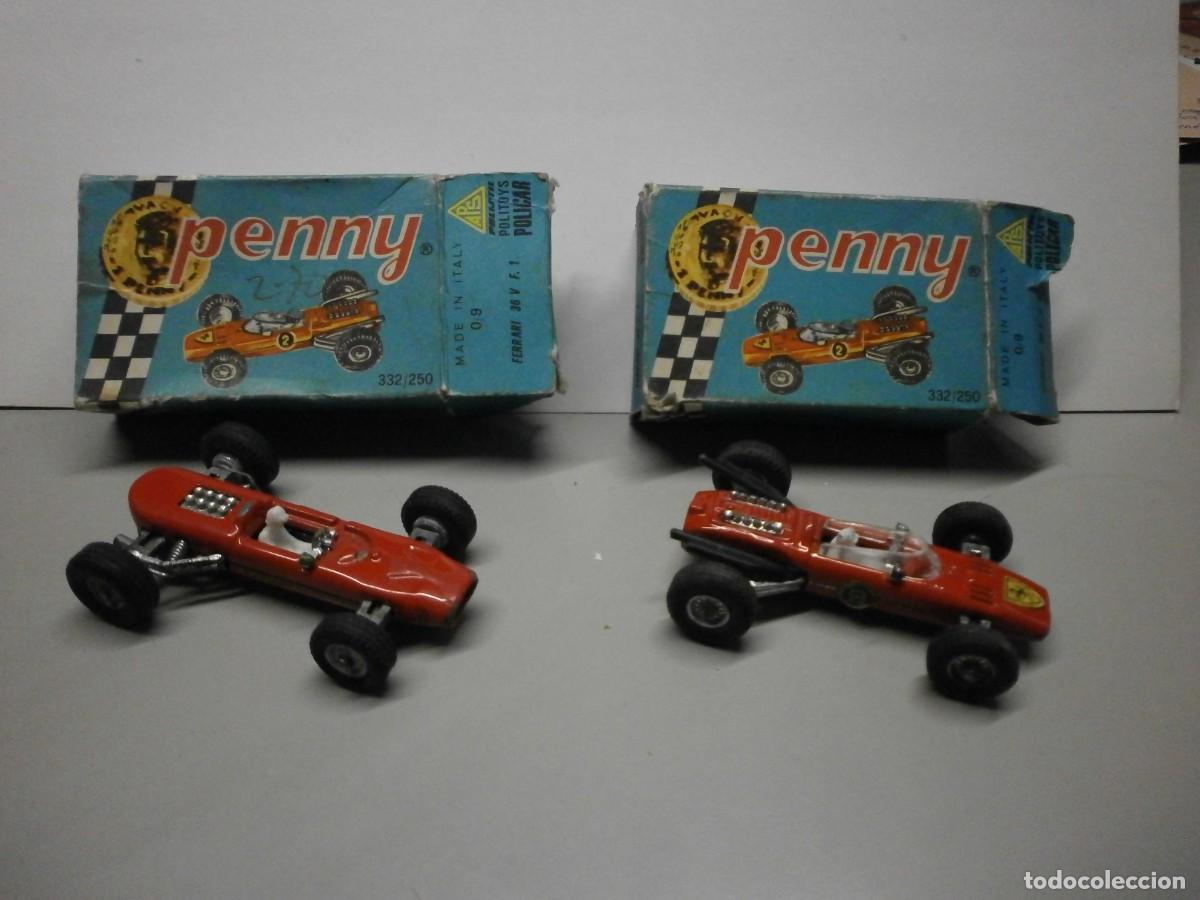 Coches a escala: lote de 2 coches penny APS polistil politoys policar mc.claren serenissima y ferrari 36 v f1