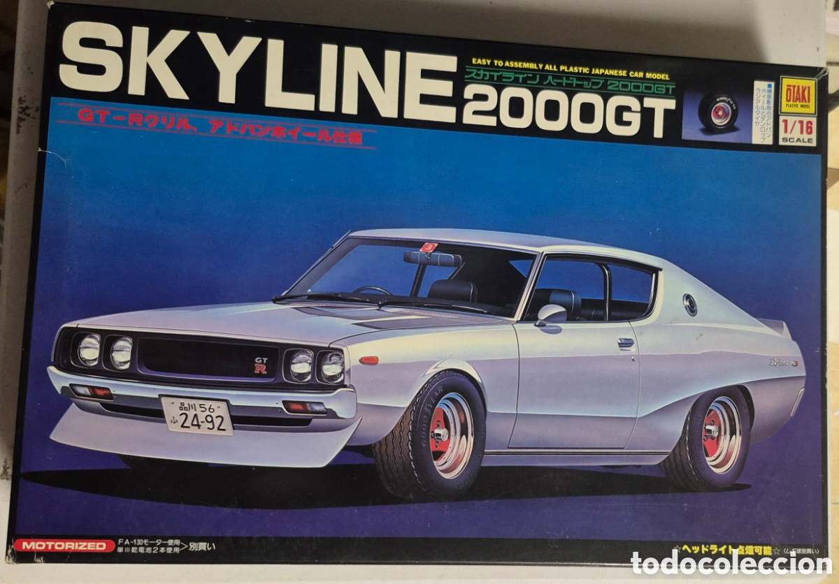 Carros em escala: OTAKI MAQUETA NISSAN SKYLINE HARDTOP 200 GT, NUEVO 1:16
