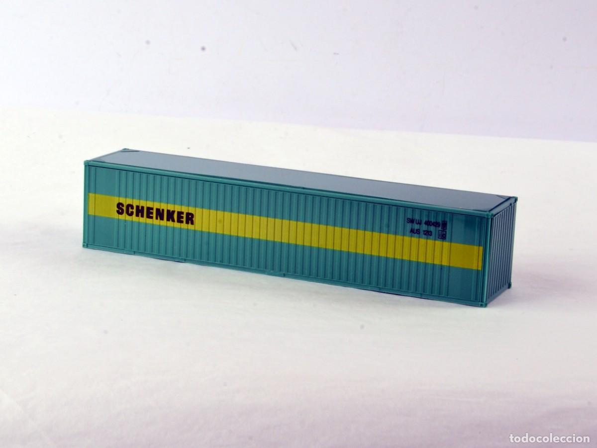 Coches a escala: Herpa Escala 1:87 H0 Contenedor 40' Schenker Impecable con Caja