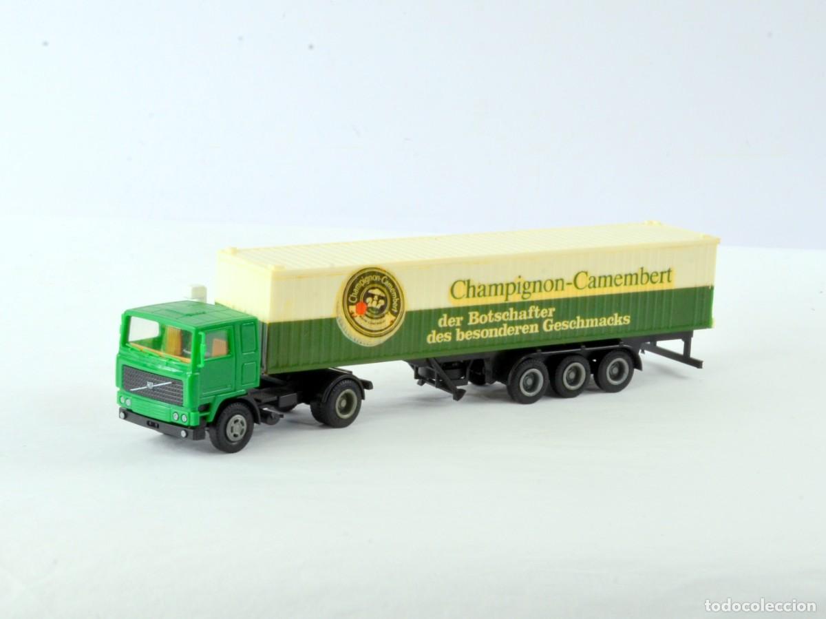 Coches a escala: Herpa Albedo Escala 1:87 H0 Cami&oacute;n Articulado Volvo F12 Champignon con Caja
