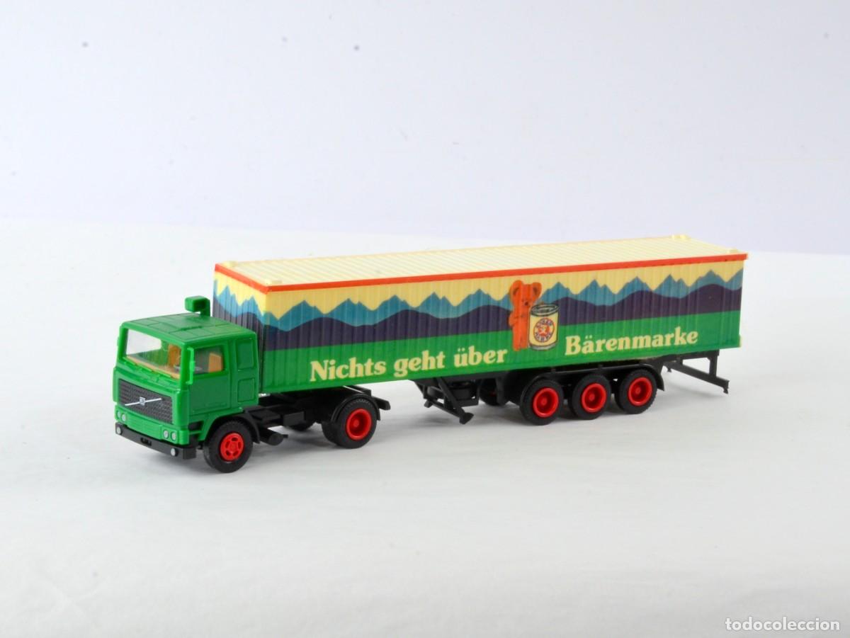 Coches a escala: Herpa Albedo Escala 1:87 H0 Cami&oacute;n Articulado Volvo F12 B&auml;renmarke con Caja
