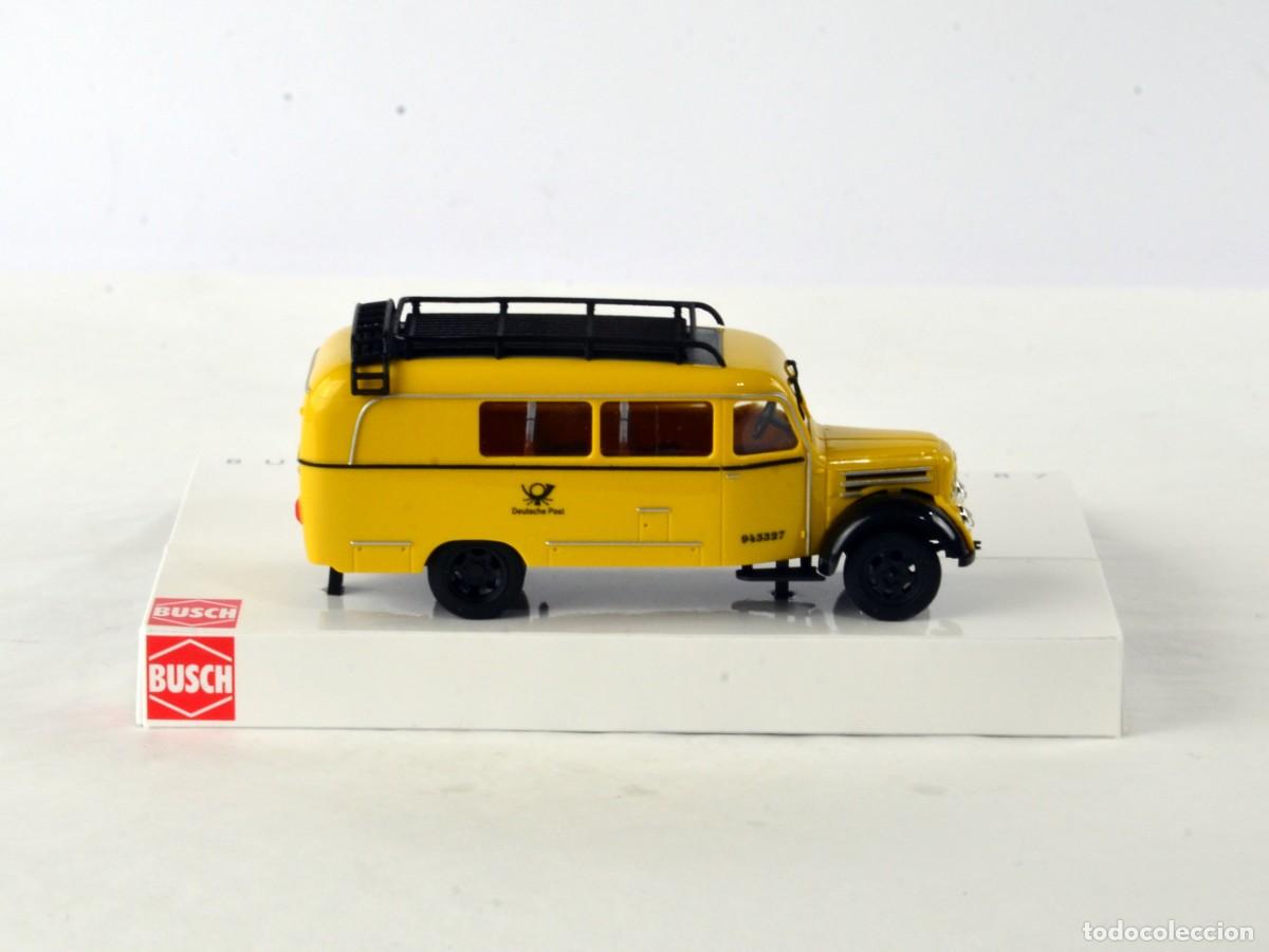 Coches a escala: Busch Escala 1:87 H0 Robur Garant K30 Deutsche Post Impecable con Caja