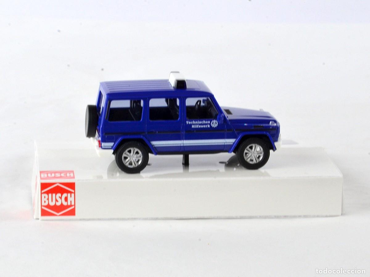Coches a escala: Busch Escala 1:87 H0 Mercedes Benz Clase G THW Impecable con Caja