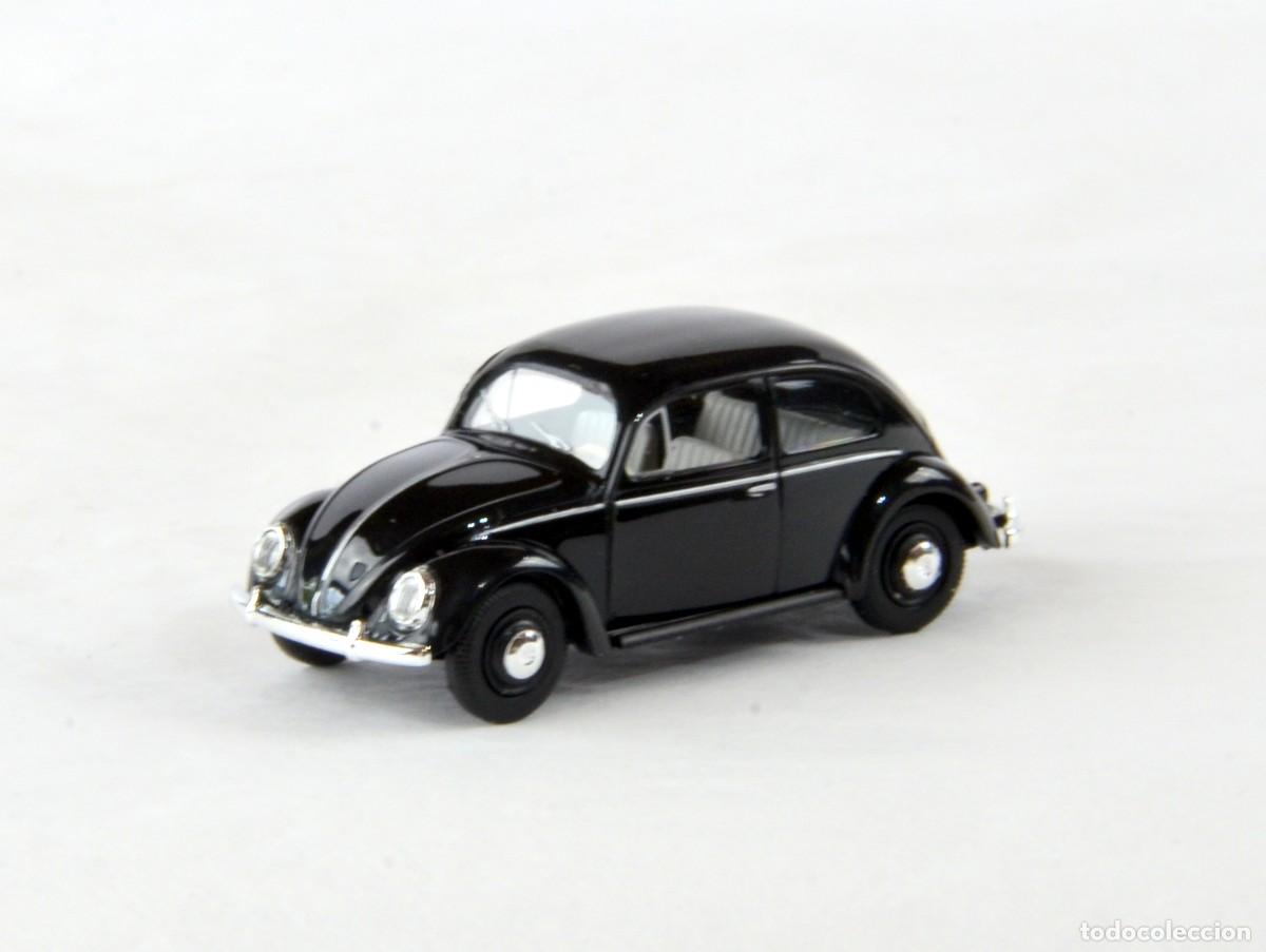 Coches a escala: Busch Escala 1:87 H0 Volkswagen 1200 Brezelfenster Negro Impecable con Caja
