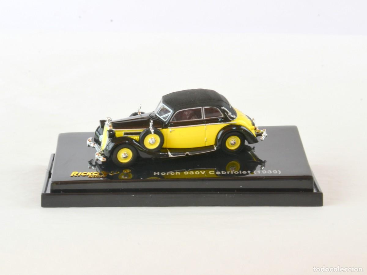 Coches a escala: Ricko Escala 1:87 H0 Horch 930V Cabriolet 1939 Amarillo Impecable con Caja