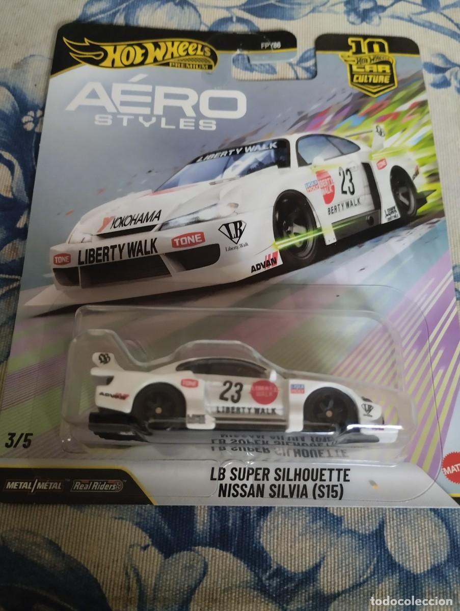 Coches a escala: Hot wheels premium Nissan Silvia s15 lb super silhouette