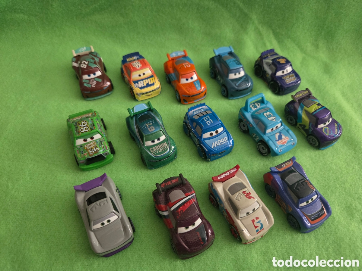 Coches a escala: Lote 14 coches mini racers disney pixar mattel