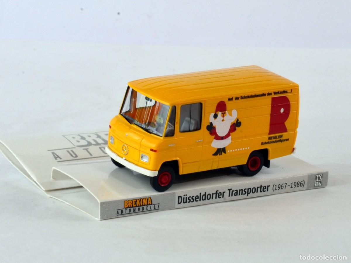 Coches a escala: Brekina Escala 1:87 H0 Mercedes Benz L406D Riegelein Impecable con Caja