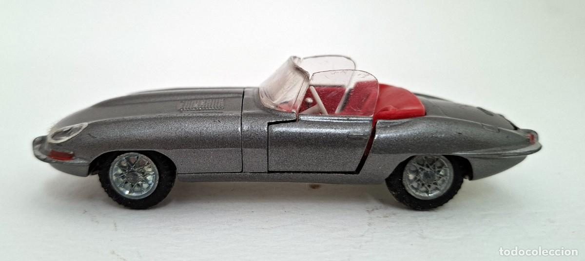 Coches a escala: TEKNO DENMARK JAGUAR E-TYPE ROADSTER METAL COCHE MINIATURA CL&Aacute;SICO PUERTAS ABRIBLES