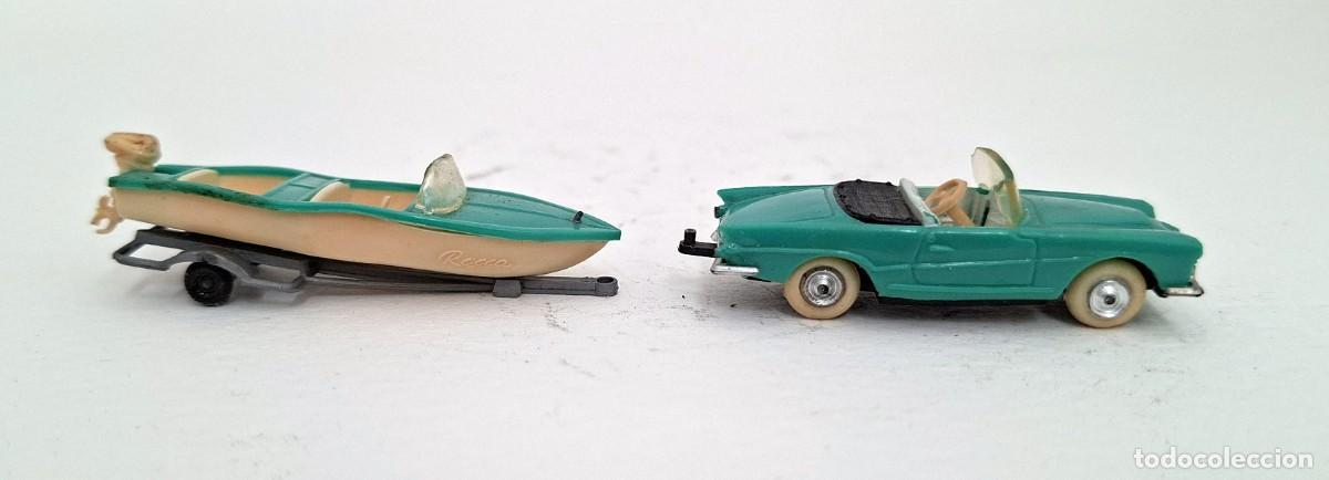 Coches a escala: SEAT SERRA SPORT DESCAPOTADO CON CANOA MINI CARS, ANGUPLAS, CAJA ORGINAL