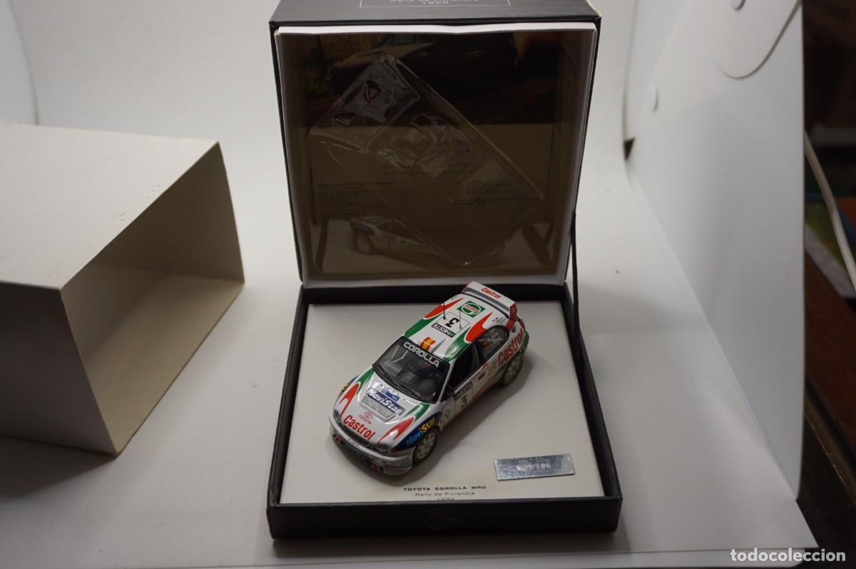 Coches a escala: COLECCION LIMITADA CARLOS SAINZ - TOYOTA COROLLA WRC - RALLY DE FINLANDIA 1999