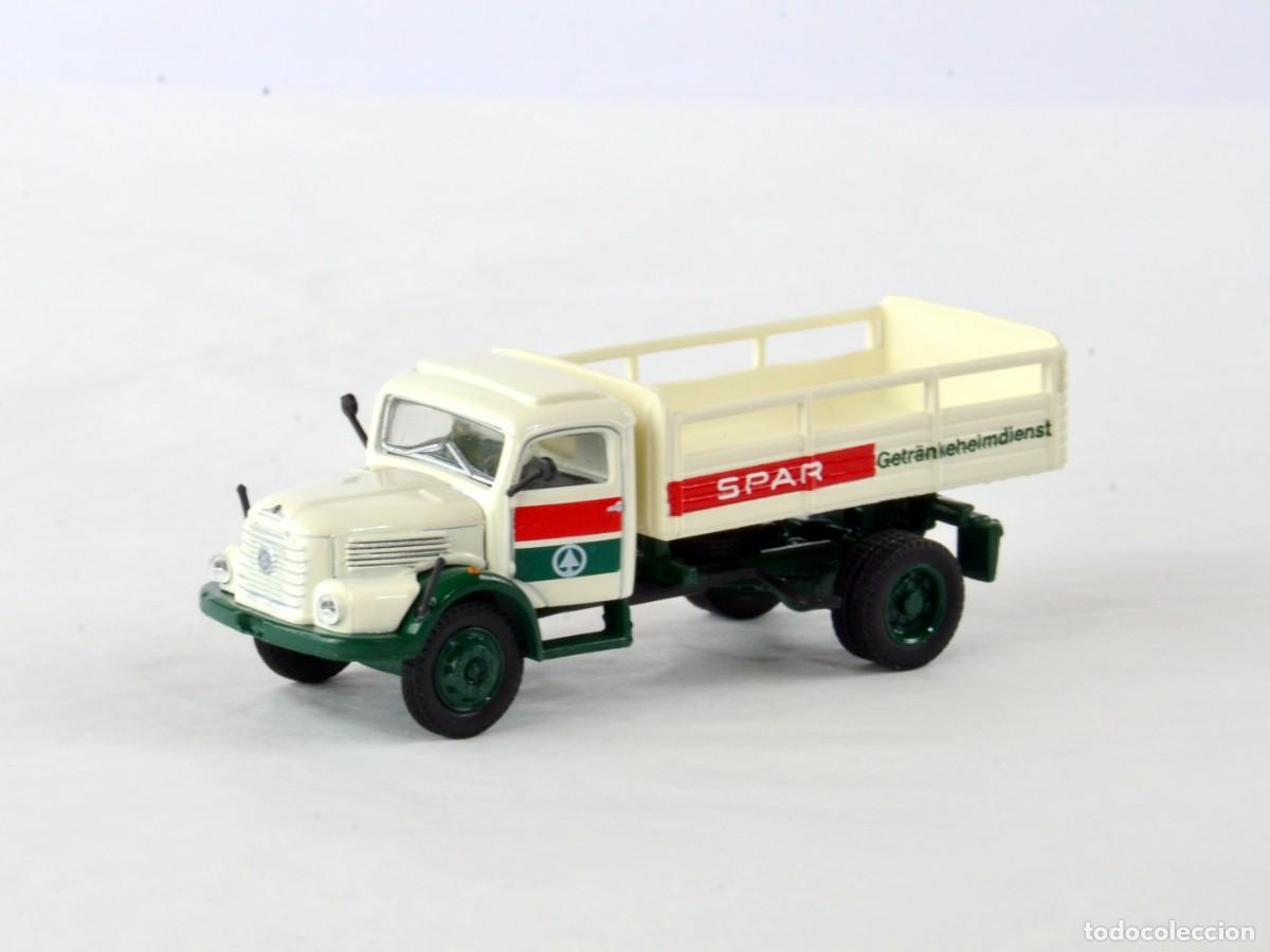 Carros em escala: Brekina Starline Escala 1:87 H0 Cami&oacute;n Steyr 480 Spar Impecable con Caja