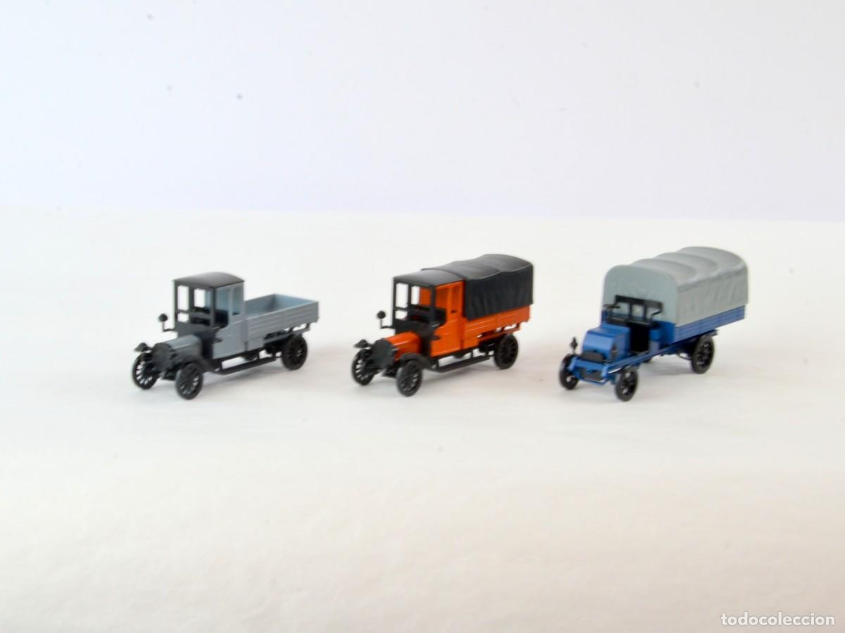 Coches a escala: M&auml;rklin Escala 1:87 H0 1899 Set de Camiones Hist&oacute;ricos Impecable con Caja