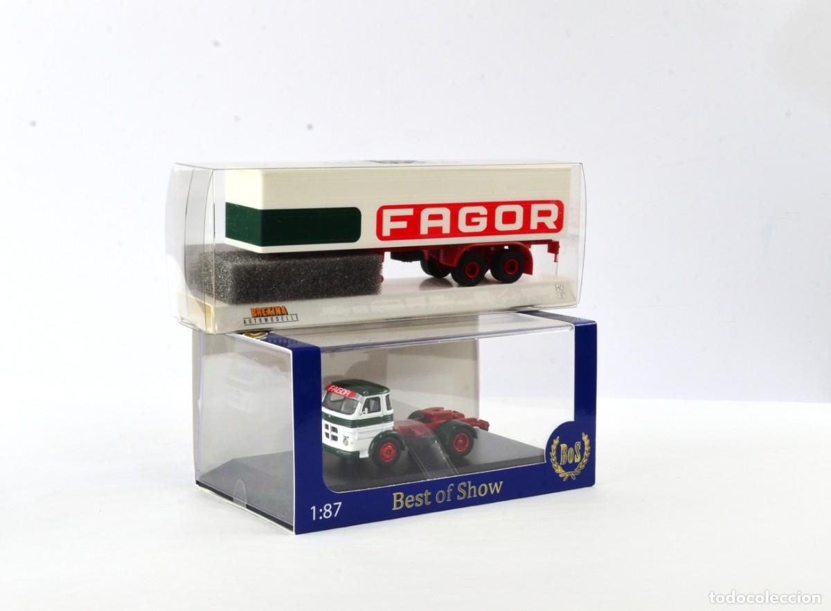 Carros em escala: BoS Best Of Show / Brekina Escala 1:87 H0 Cami&oacute;n Articulado Pegaso Comet Fagor Impecable con Caja