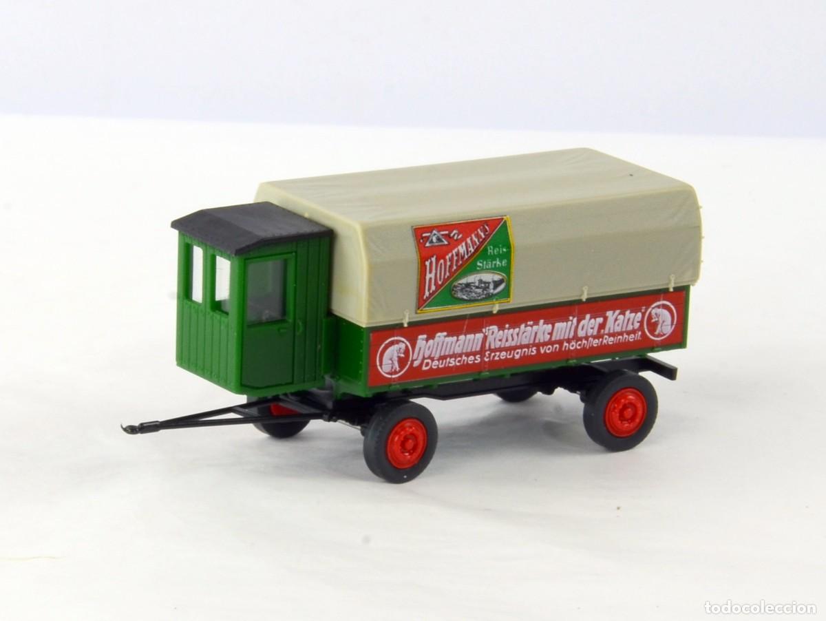Coches a escala: Roskopf Escala 1:87 H0 Remolque con Garita Hoffmann`s St&auml;rke Impecable con Caja