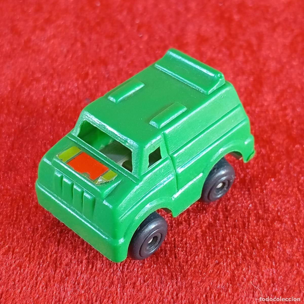 Coches a escala: COCHE DE JUGUETE EN MINIATURA - GISMA - FURGONETA VERDE - 4 X 2,5 CM / 2146