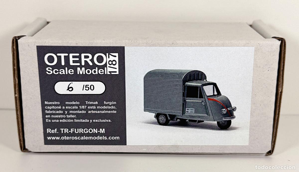 Coches a escala: Otero Scale Model 1/87 - Motocarro TRIMAK furg&oacute;n Capiton&eacute; - Montado