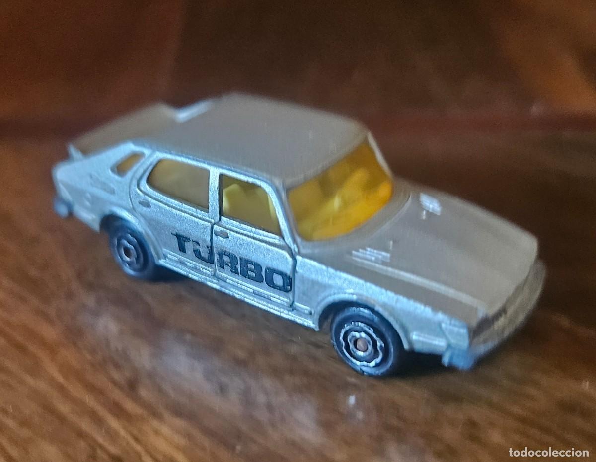 Coches a escala: MAJORETTE - Saab Turbo gris plateado 1:62 1/62 ref. N&deg; 284 Made in France original a&ntilde;os 80