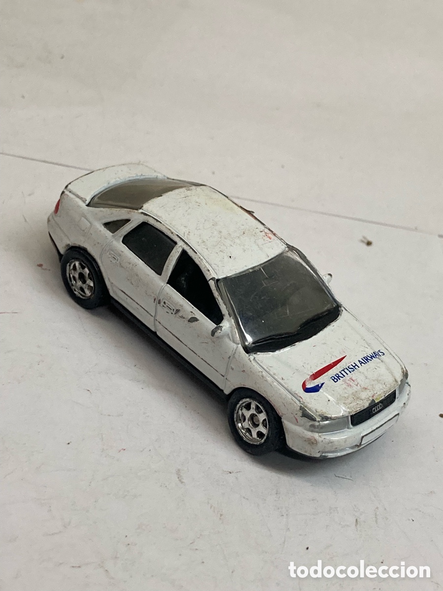 Coches a escala: Coche miniatura Audi A4 Welly con la decoracion de British Airways