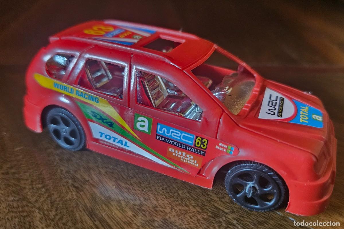 Coches a escala: Suzuki SX4 WRC Fia World Rally Racing Auto Model Speed Total pl&aacute;stico rojo fricci&oacute;n - Sin marca raro