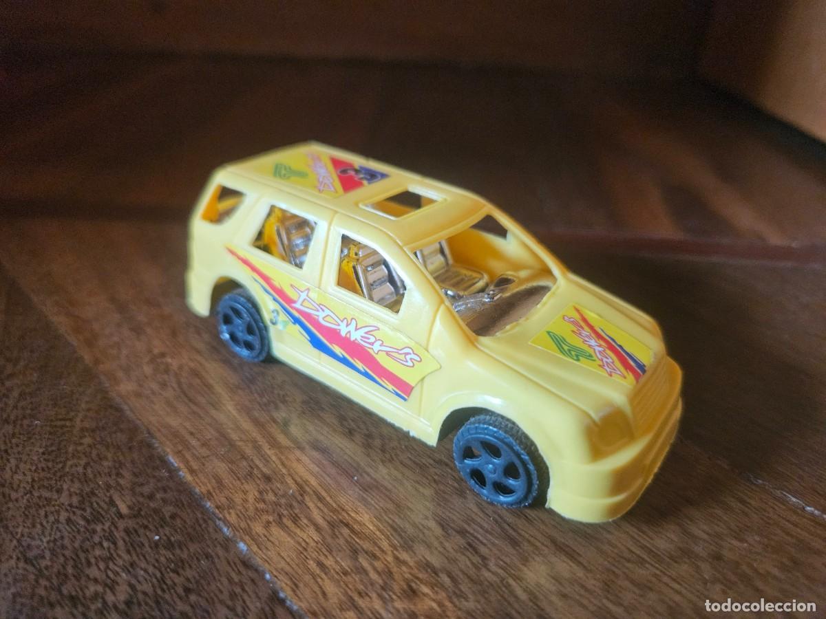 Coches a escala: Coche Dower's T pl&aacute;stico amarillo fricci&oacute;n Rally racing - Sin marca raro bootleg