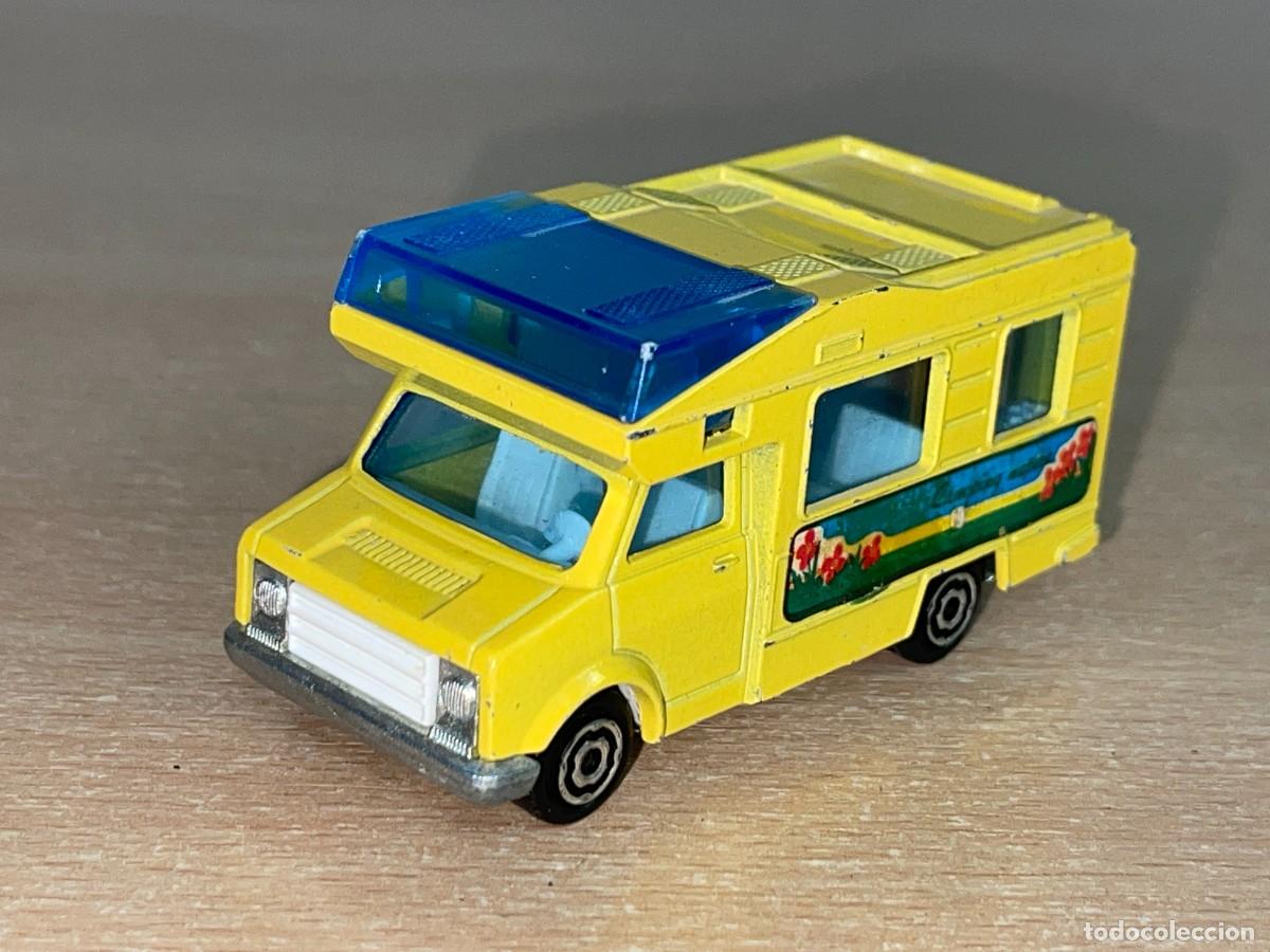 Coches a escala: Majorette Furg&oacute;n Camping Autocaravana die-cast metal 1:67 n&ordm; 224-259 Made in France a&ntilde;os 80 1/67