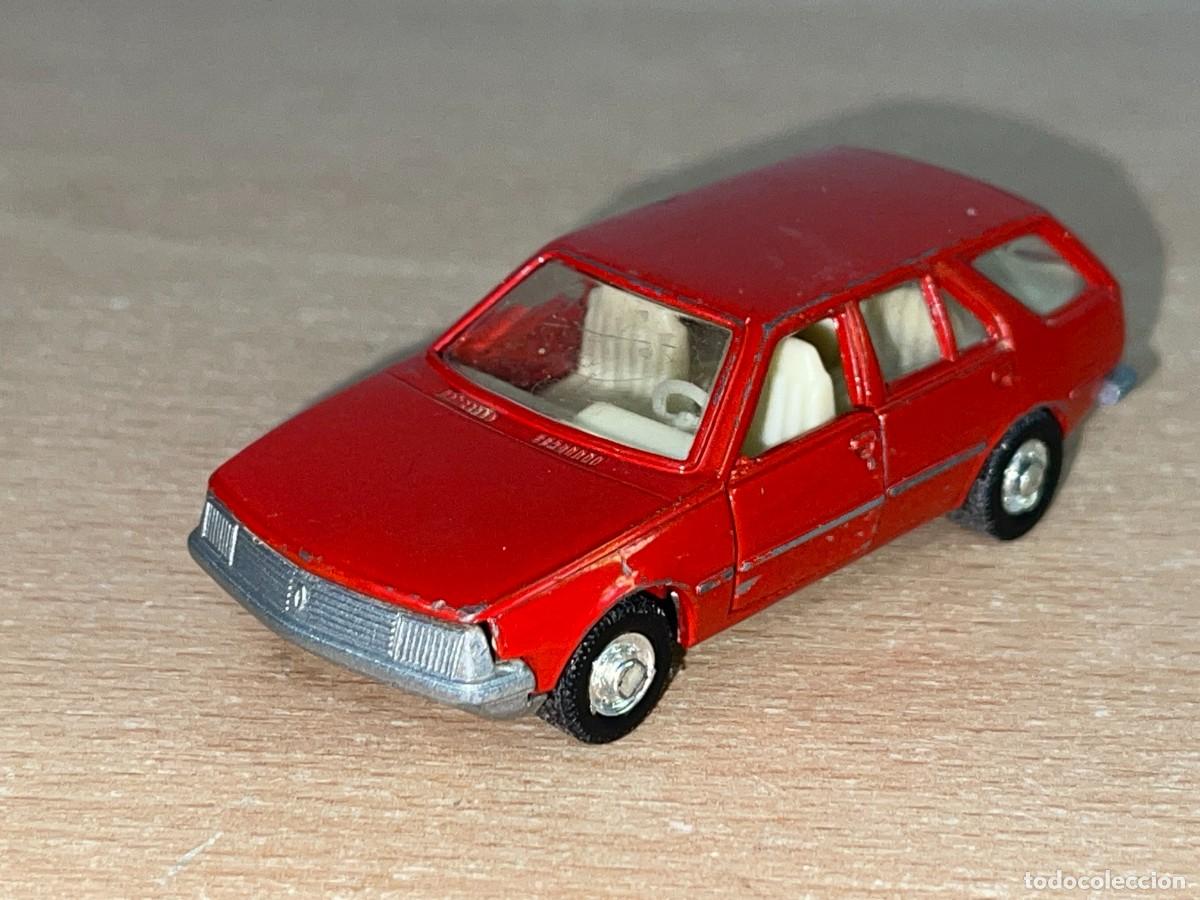 Coches a escala: Mira coche Renault 18 GTS Ranchera rojo Ref. 178 Made in Spain a&ntilde;os 80 die-cast metal car