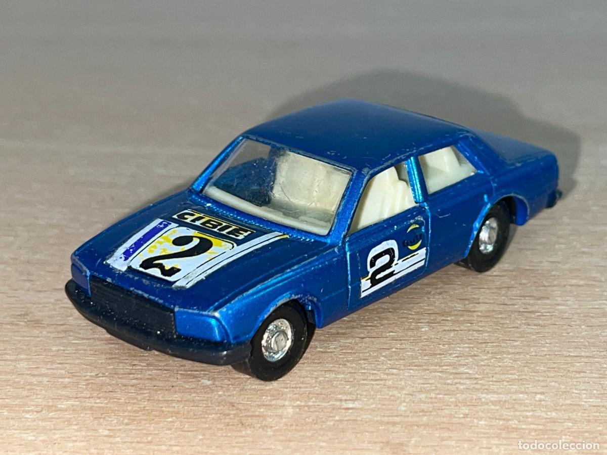 Coches a escala: Mira coche Peugeot 504 azul rally #2 Ref. 2302 Made in Spain a&ntilde;os 80 die-cast metal car