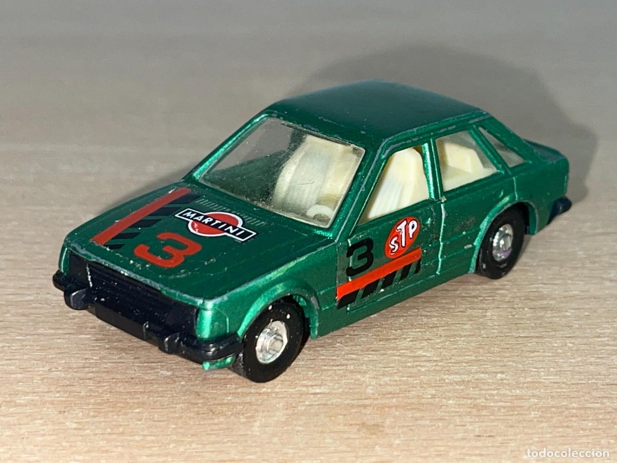 Coches a escala: Mira coche Ford Escort verde rally #3 Ref. 2303 Made in Spain a&ntilde;os 80 die-cast metal car