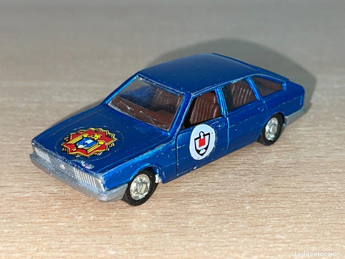 Coches a escala: Mira coche Chrysler 150 GLS azul Ref. 142 Made in Spain a&ntilde;os 80 die-cast metal car miniatura