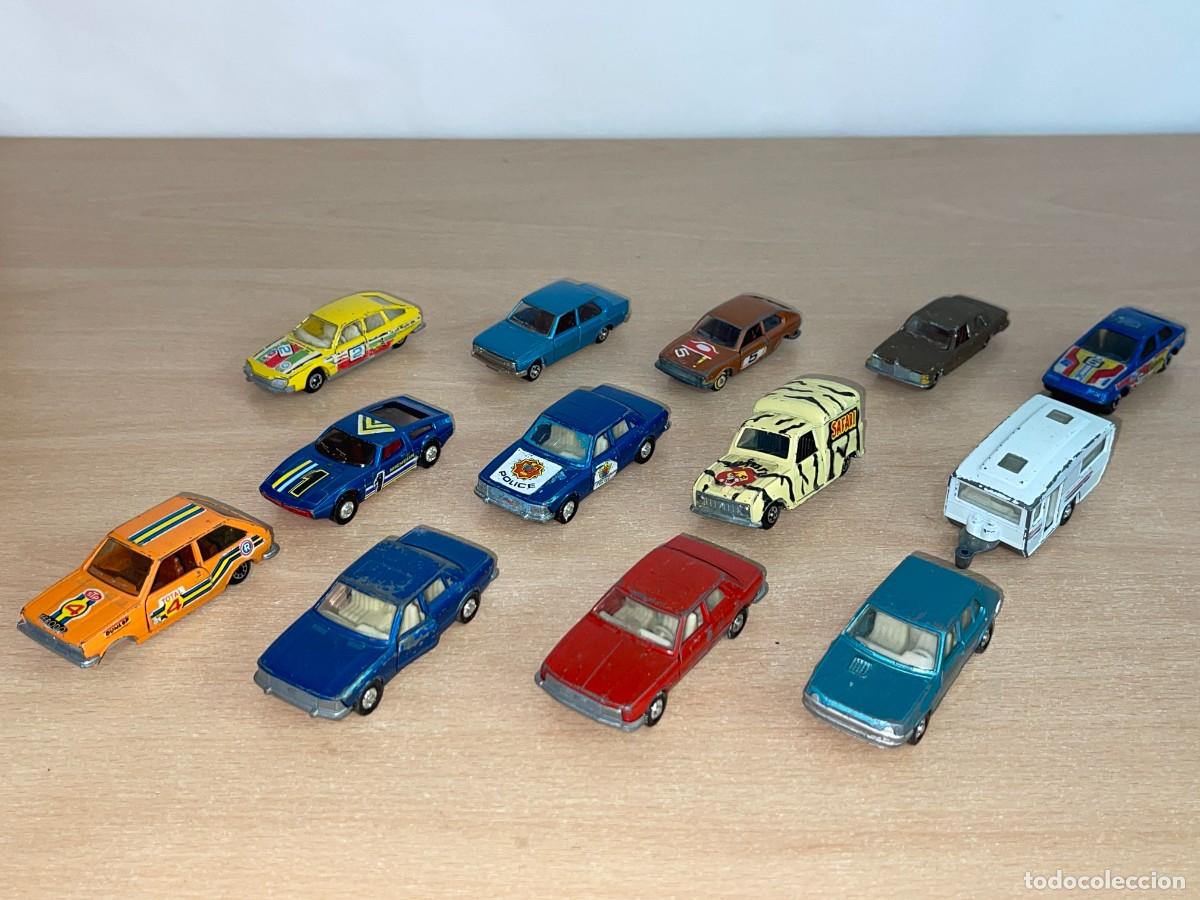 Coches a escala: Mira LOTE 13 COCHES para desguazar o restaurar Made in Spain a&ntilde;os 80 die-cast metal varias escalas