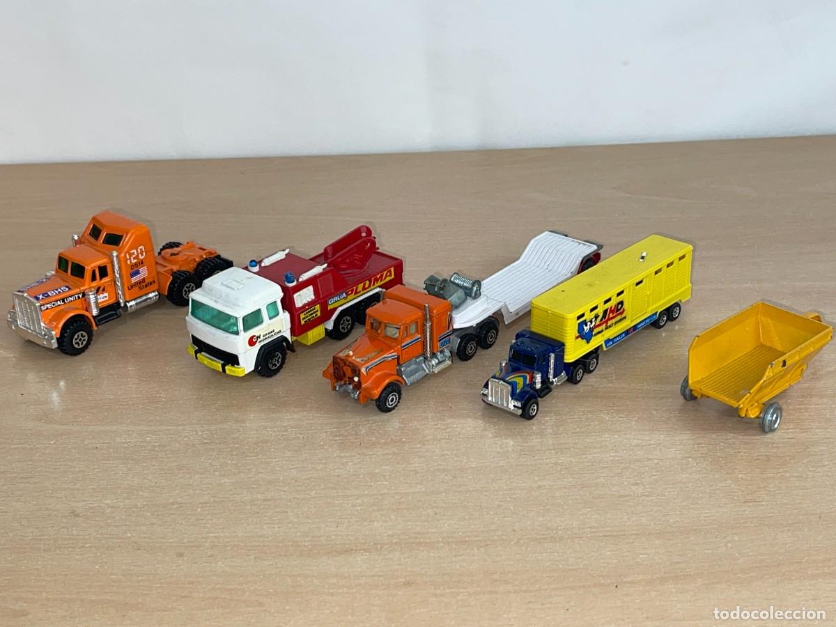 Coches a escala: Guisval LOTE 4 Camiones Magirus Deutz y Kenworth 2 tama&ntilde;os Guiloy Kenworth + Remolque Joal a&ntilde;os 80