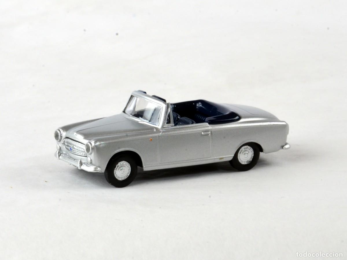 Coches a escala: Brekina Drummer Escala 1:87 H0 Peugeot 403 Cabrio Plata Impecable con Caja