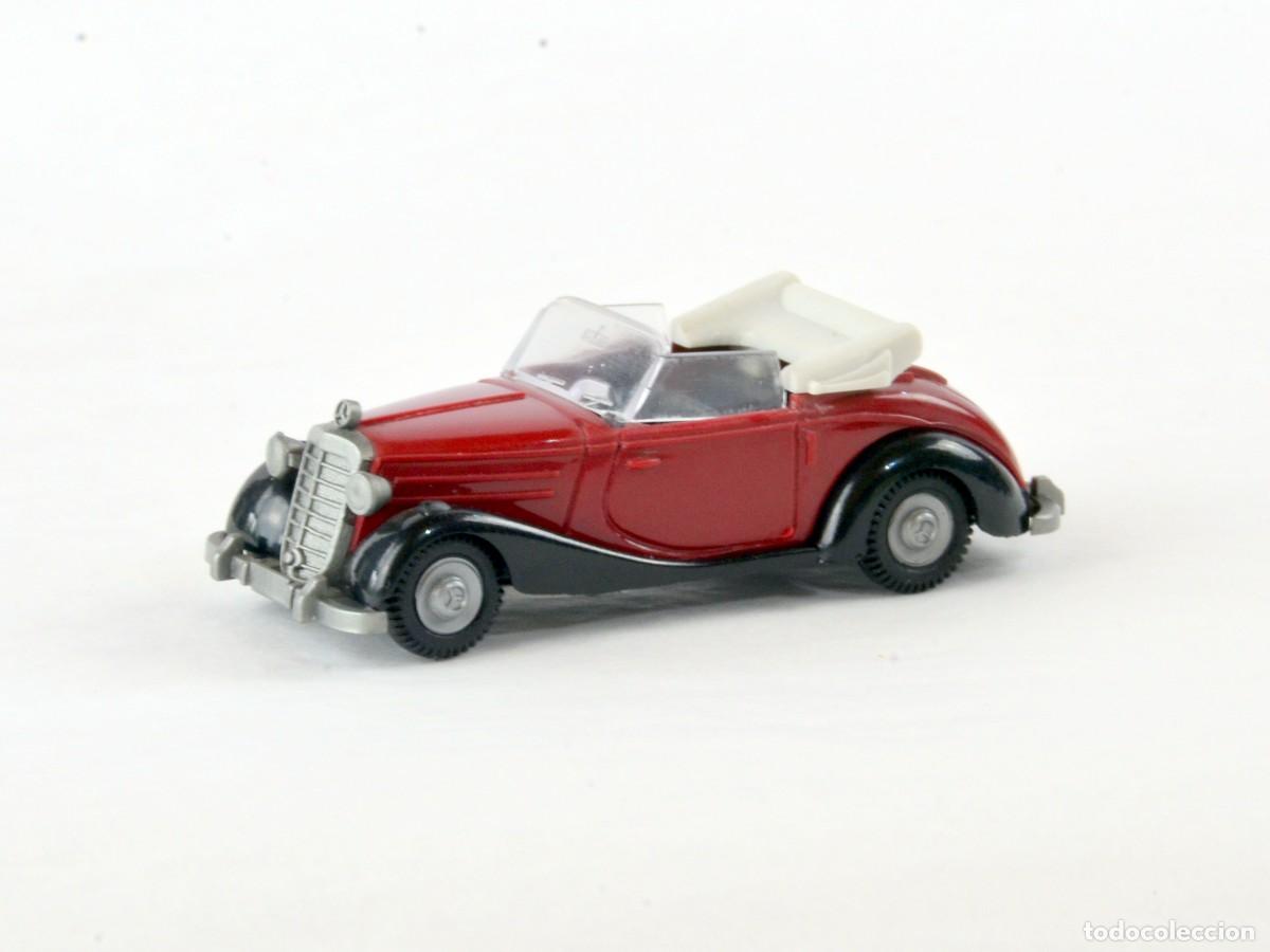 Coches a escala: Pralin&eacute; Escala 1:87 H0 Mercedes Benz 170S Cabrio Burdeos