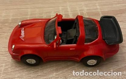 Coches a escala: PORSCHE 911 TARGA TURBO - ROJO - TURBO RACER - 14 X 7 CM
