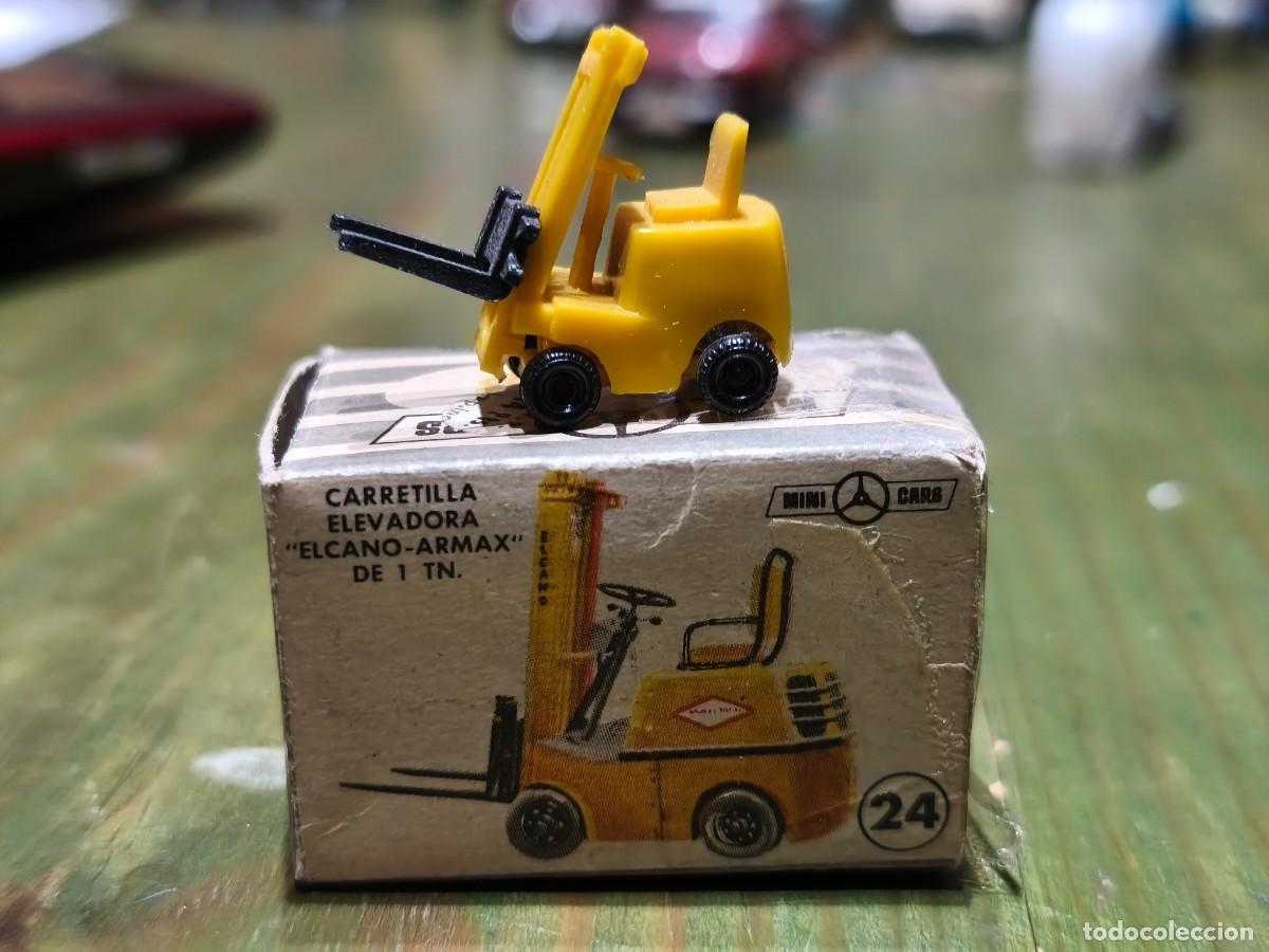 Coches a escala: Carretilla Elevadora Elcano-Armax de 1 TN. Anguplas Mini Cars 24 escala 1/86. Con caja.