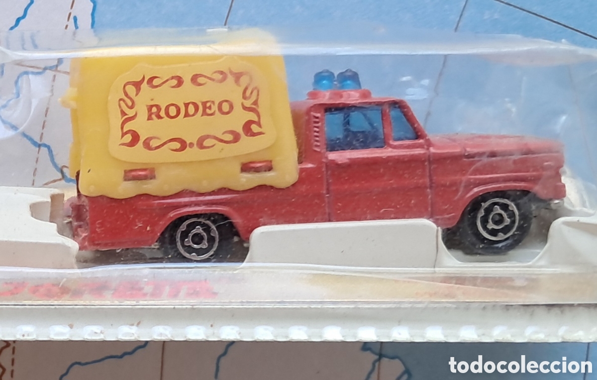 Coches a escala: Cami&oacute;n de rodeo con remolque. Majorette ref 311 rodeo + van, a&ntilde;os 70-80